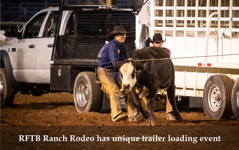 trailer loading competition at Ride For The Brand Ranch Rodeo