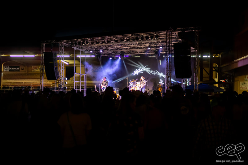 view-of-the-whole-stage-in-the-evening Dancing at the Ride For The Brand Ranch Rodeo